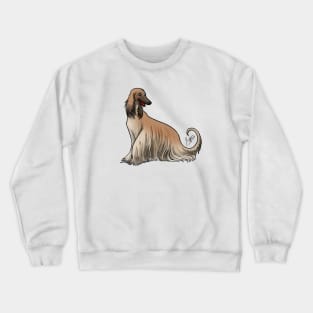 Afghan Hound Red Crewneck Sweatshirt